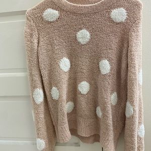 4 for $20 polka dot fuzzy sweater add to bundle